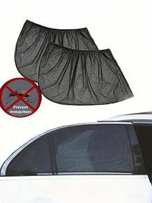 2/4pcs Baby Car Backseat Mosquito Net And Sun Shade, Mesh Side Window Curtain, Car Sun Visor - Multicolor - View 6