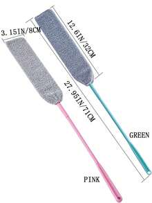 1个超细纤维柔性拖把头，可水洗地板吸尘器，家具底部吸尘器，房间顶部吸尘器，除尘工具，家居清洁产品，节日派对，情人节，送给家人的礼物，新款吸尘器 - B-粉紅色 - 查看 14