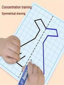 10 piezas (20 estilos) Juego de rompecabezas de dibujos animados lindos | Tarjetas de trazado borrables y juegos de entrenamiento de agarre | Juguete educativo preescolar | Práctica de escritura | Ayuda didáctica para el aula | Actividad de desarrollo cognitivo - Multicolor - Ver 2