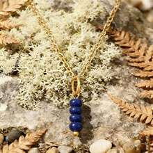 1件天然石珠吊坠项链 紫水晶虎眼石水晶 女士珠宝礼物 - 串珠吊墜項鍊 - 查看 3