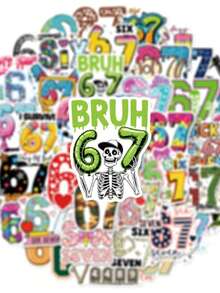 50pcs 67 Styles Popular Internet Meme Graffiti Stickers, Waterproof Durable Reusable For Motorcycle Helmet, Car, Gift Box, Envelope, Graffiti Sticker, Guitar, Laptop, Luggage - Multicolor - View 6