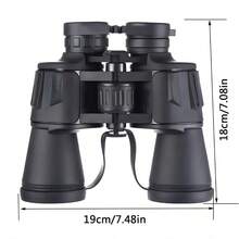 10x50 HD Binoculars With 10X Magnification & 50mm Large Objective Lens - For Bird Watching, Concerts, Sporting Events, Travel - Lightweight & Compact Design For Long- Outdoor Observation, Ergonomic Grip, Clear Magnification, Optical Instrument, Sports Fans - Green - View 3