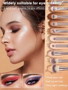 37件套化妆工具套装，包括：25支化妆刷套装+4个化妆海绵+3个三角粉扑+2个手碗挂绳+2个圆形粉扑+1个发带 - 彩色 - 查看 4