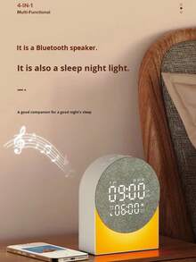 多功能无线蓝牙音箱，白噪音助眠器，带夜灯闹钟，多种舒缓音效助眠 - 白色 - 查看 11