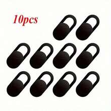 10pcs Ultra-Thin Webcam Cover Slide, Privacy Protection Shutter For Laptop, Computer, Tablet, 14/13/12/8/7/6 Plus [Black] - Black - View 6