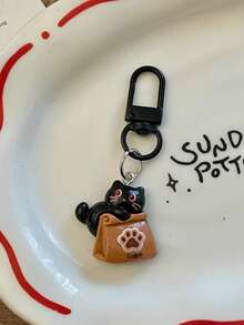 这款可爱的卡通猫咪钥匙扣是咖啡爱好者的迷人配饰。它既是完美的礼物之选，也是时尚的包包挂饰，更是任何咖啡店的绝佳点缀。这款钥匙扣是节日送礼的热门之选，也是学生和朋友背包装饰、同事纪念品的理想之选，更是提升包包外观的创意之选。 - 彩色 - 查看 9