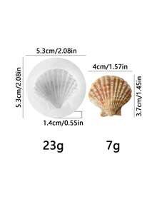 3D Seashell Silicone Mold - Suitable For Handmade Soap, Plaster, Resin, DIY Candle Cup Decor, Mold For Home & Wedding Decoration - Ocean Shell Mold - View 8