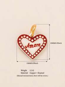 1pc Cute Oil Drop Pendant Necklace Charm, Featuring Puppy, Cartoon Portrait, Zebra, Boot, Swan, Strawberry, Mushroom And Heart Patterns. Made Of 18K Gold Plated Copper, Waterproof And Fade-Resistant, Suitable For DIY Necklace Accessories, Charming Jewelry Findings, Women's Jewelry Accessories, Bag Accessories, Earring Accessories And DIY Jewelry Findings - Multicolor - View 13