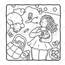 Girl Moments: Vol. 2 Coloring Book For Adults And Teens Featuring Cute Cozy Daily Activities For Relaxation Paperback - Multicolor - View 10