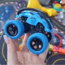 4WD 慣性動力越野特技怪獸卡車玩具 – 適合室內/戶外家庭娛樂與親子互動；男孩女孩（3歲以上）理想的生日、聖誕節、萬聖節或新年禮物 - 彩色 - 查看 4