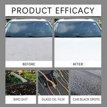Limpiador de película de aceite para automóviles, Anti-lluvia y Anti-vaho para ventanas, Agente de revestimiento limpiador de vidrio para automóviles - Líquido - Ver 6