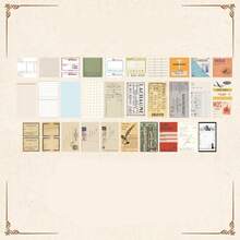 60 unids/pack Manual de letras Retro Material creativo papel flores Collage notas adhesivas decorativas VFBQ - A - Ver 10