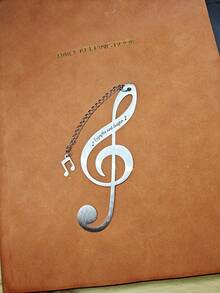 空白音符书签，教师节礼物，节日礼物，刻字金属书签 - 流蘇 - 查看 10