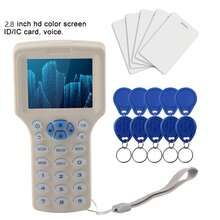 Kit de lector de máquina de copia de control de acceso de tarjeta de identificación RFID de múltiples frecuencias - A - Ver 3