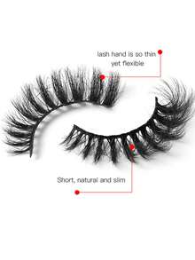5 Pairs Of Light And Slender False Eyelashes With Three-Dimensional Cross And Messy Feeling, Multi-Layer Natural Eye Makeup - View 2