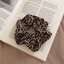 1个法式豹纹发圈，适合日常佩戴 - 咖色皮質豹紋腸圈 - 查看 3