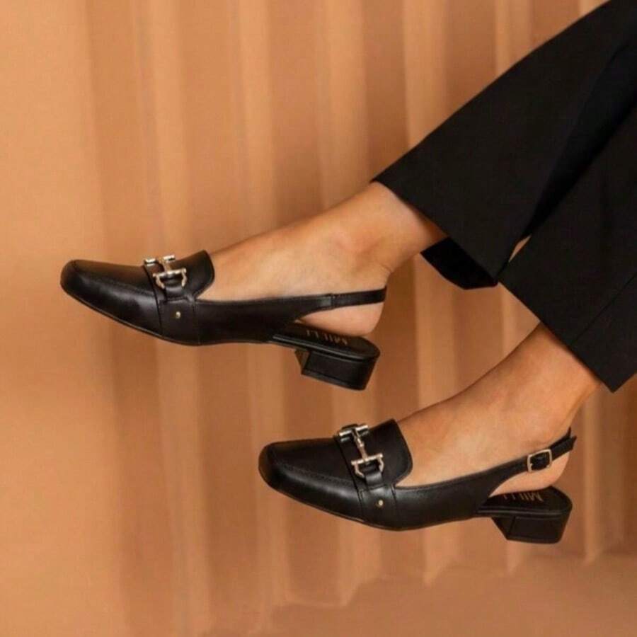 Mule With Heels Milli Elegance Comfort For Your Everyday Life Formal Elegant Perfect For Working Going Out Traveling - 黑色 - 查看 1