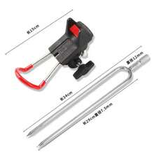 AiScrofa 360 Degree Adjustable Fishing Rod Holder, Ground Fishing Rod Stand, Hands-Free Fishing Rod Rack - Multicolor - View 3