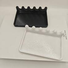 1 cái giá đựng bút có rãnh lượn sóng, giá đựng cọ vẽ nhiều ngăn tối giản in 3D, dụng cụ sắp xếp bàn vẽ cho sinh viên mỹ thuật. - A - Xem 10