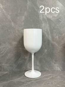 Ly nhựa có chân đế 480ml, thiết kế hai tông màu hồng và trắng, chất liệu PP, chống vỡ và bền, thích hợp cho đám cưới/tiệc tùng/dã ngoại, quà tặng ngày Valentine. - Nhiều màu - Xem 10