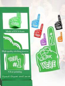 1pc Giant Foam Finger, We Are #1 Foam Finger, Cheerleader Foam Hand - Designed For Various Sports Events, Games, Schools And Stadiums - Multicolor - View 8