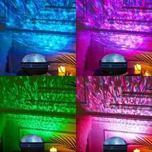 Magical USB Starry Sky LED Projector, Night Lights, Room Decoration, Christmas Remote Control, Colorful Pattern LED Star Lamp L0SC - Crystal Light - View 3