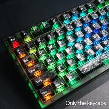 PBT Cherry Profile Keycap Set, Carbon Fiber Texture, Non-Transparent Characters & Shine-Through Backlit, For Mechanical Keyboards With Cherry MX Switches, 6.25U Spacebar, Keycaps Only, Gaming & Office Use - View 14