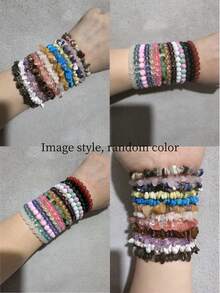 20件套波西米亚风串珠手链套装 - 天然石，适合所有季节和场合 - 彩色 - 查看 4