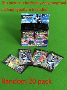 宝可梦稀有风格卡片，独特设计，可用于构建个性化卡片套装，随机发货 - 彩色 - 查看 17