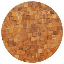 Coffee Table 60x60x35 Cm Solid Teak Wood - Brown - View 4