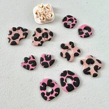 1pc Asymmetrical Geometric Soft Clay Earring Mold DIY Handmade Gift Jewelry Pendant High Precision Cutting Mold, Suitable For DIY Jewelry Making, Essential Craft Supplies - Apricot - View 4