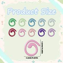 10/20/30/50/60/100 Pcs Multi-Color Metal Crochet Stitch Markers, Open Metal Stitch Markers With Storage Box, For Crochet Garment Marking, DIY Craft Projects, Sewing Thread Needle Knitting Stitch Tracking Markers - Ten Colors - View 2