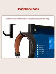 Headphone Stand Hook Hanger, Suitable For PC Over-Ear Headphones, Monitor, Desk, Wall Game Storage Rack, Compact & Sturdy Headset Holder That Not Only Provides Firm Support But Also Saves Space,12 Pcs Furniture Touch Up Kit Markers & Amp Filler Sticks Wood Scratches Restore Scratch Patch Paint Pen Wood Composite Repair Crayon Markers,Free Pencil Shar R - 2件/黑色 - 查看 7