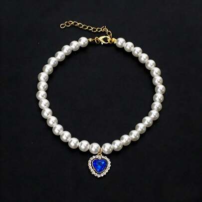 Elegant Faux Pearl Dog Necklace, Fashionable And Durable, Suitable For Dogs And Cats