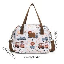 （25*20*12厘米）可爱卡通手提包 母婴包 小方包 妈妈包 单肩斜挎包 户外午餐包 - 彩色 - 查看 13