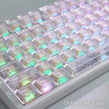 PBT Cherry Profile Keycap Set, Carbon Fiber Texture, Non-Transparent Characters & Shine-Through Backlit, For Mechanical Keyboards With Cherry MX Switches, 6.25U Spacebar, Keycaps Only, Gaming & Office Use - View 16