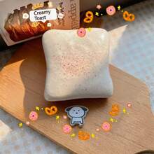 新款超柔软覆盆子吐司慢回弹捏捏乐玩具，舒缓压力，抚慰情绪，节日、生日礼物，完美之选 - 彩色 - 查看 10