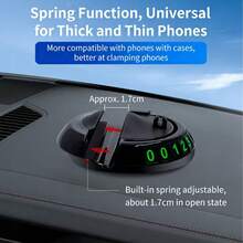 Multi-Functional Car Anti-Slip Mat With Phone Holder, Universal Dashboard Non-Slip Pad With Phone Stand, Fashion Glasses Storage, Parking Card And Storage Tray, An All-In-One Car Dashboard Organizer For Navigation, Phone, Glasses And Small Items, Durable Non-Slip Silicone Pad Suitable For Most Vehicles, Neat And Orderly Dashboard Storage Solution - A - View 2