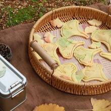 Ginkgo Leaf Cookie Cutter Set | Autumn Fall Leaf Baking Molds Create Realistic Fall Treats For Harvest Festivals, Thanksgiving Parties & Nature-Themed Gifting - View 10