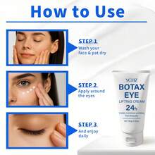 BOTAX 瞬效紧致眼霜，紧致眼部凝胶，抚平提拉紧致，深层滋养保湿眼周肌肤，适合所有肤质，淡化细纹，均匀肤色，眼部护理 - 80克/2.82盎司 - 80g - 查看 8