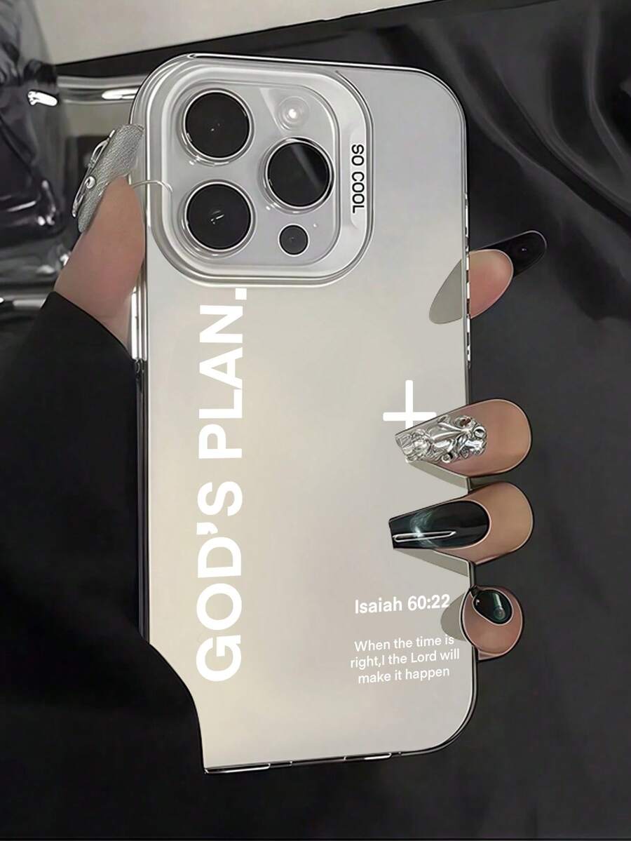 1个白色圣经经文极简TPU防震手机壳，适用于苹果17、16、15、14、13、12、11 Pro Max、Air - 彩色 - 查看 1