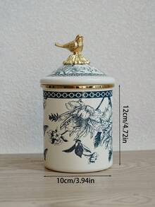 SummitPulse 1 Set, Chinesischer Stil Blau-Weiß Porzellan Kochgeschirr Set, geeignet für Gasherd, Induktionskochfeld, beinhaltet Teekanne, Kaffeekanne, Milchtopf, multifunktionale dickversiegelte Vorratsbehälter, Salatschüssel, Obstschale, Gewürzglas, Kaffeedose, Teedose, Mehrzweck-Vorratsbehälter für alle Jahreszeiten, hitzebeständige Suppenschüssel, Instantnudel-Schüssel, Reisschüssel, Outdoor-Picknick-Campinggeschirr - Übersicht 17