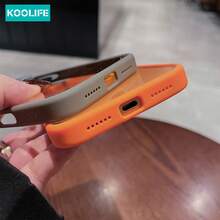 Koolife 1件裝頂級超強保護 MagSafe 無線充電手機殼，高透明 PC 背板還原原色，內建鷹眼玻璃鏡頭框與支架，全包覆 2 合 1 設計，防水、防摔、防震、防刮，適用於 iPhone 18 Pro/18 Pro Max/17 Pro Max/17/17 Pro/17 Air/16/16 Pro/16 Plus/16 Pro Max/12/13/14/15 Pro/Plus/Pro Max - 橘色 - 查看 5