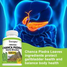 120 Capsules - With Chanca Piedra Leaves - 1600NG Per Serving - Urinary Tract And Gallbladder Support - 1瓶 - 查看 5