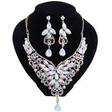 Gorgeous Purple Crystal Jewelry Set For Women – Luxury Statement Necklace Earrings – Perfect For Wedding, Prom, Party & Formal Events - 2 Piece Set - View 21
