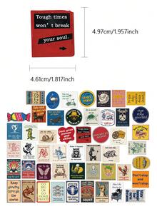 50pcs Retro American Style Motivational Stickers For Notebooks Laptops Phone Cases Luggage And Guitars Stickers - A - View 2