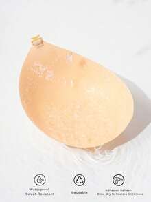 2pcs PLUS SIZE Invisible Bra, Sticky Push-Up Bra, Women's Bra Cover, Push-Up Invisible Bra Suitable For Women's Bras And Bra Accessories (Skin/Black). - Nhiều màu - Xem 6