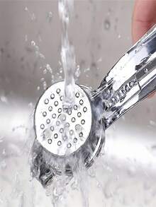 1pc Stainless Steel Garlic Press, Manual Garlic Chopper, Ginger Mincer, Kitchen Tool, Anti-Rust Professional Garlic Crusher, Easy To Squeeze And Clean, Vegetable & Fruit Tool, Kitchen Gadget, Home Essential, Creative Kitchen Tool - Multicolor - View 6