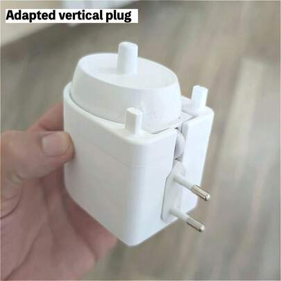 Bộ 2/1 giá đỡ bàn chải đánh răng điện hiện đại tối giản, giá đỡ sạc bàn chải đánh răng điện, hỗ trợ chắc chắn, trạm sạc bàn chải đánh răng điện | Giá treo tường chống nước và bộ sắp xếp dây cáp ẩn - Tiết kiệm không gian, nhựa bền, lắp đặt không cần keo dán, phụ kiện phòng tắm hiện đại