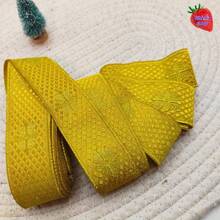 Cinta de Jacquard tejida de 2 yardas, patrón de punto de cruz con encaje - Cinta de satén personalizable y cortable, adecuada para manualidades DIY, ribete de cortinas, envolver regalos - Material hecho a mano multicolor, ancho de 1.34 pulgadas, accesorio de costura multifuncional - Multicolor - Ver 11